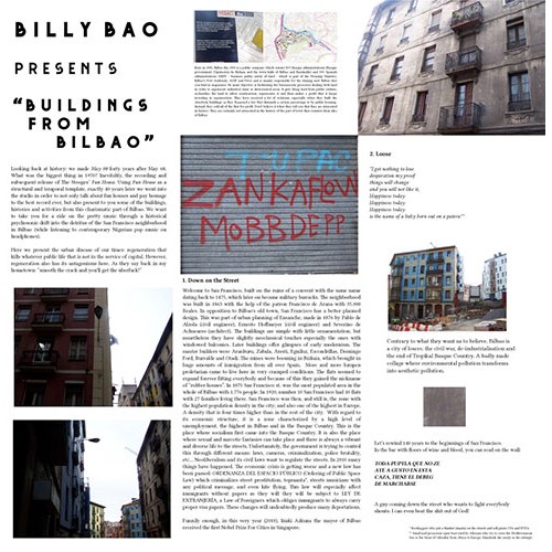 Billy Bao: Buildings From Bilbao LP